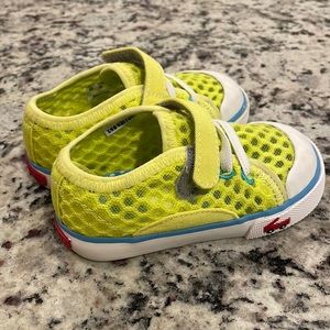 New w/o tag see kai run sneakers. Neon yellow-mesh breathable fabric material.